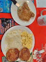 Fried Pork Chops and Eggs